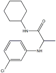 2-[(3-chlorophenyl)amino]-N-cyclohexylpropanamide Struktur