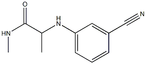 2-[(3-cyanophenyl)amino]-N-methylpropanamide Struktur