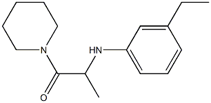 2-[(3-ethylphenyl)amino]-1-(piperidin-1-yl)propan-1-one Struktur