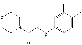 2-[(3-fluoro-4-methylphenyl)amino]-1-(morpholin-4-yl)ethan-1-one Struktur