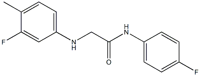 2-[(3-fluoro-4-methylphenyl)amino]-N-(4-fluorophenyl)acetamide Struktur