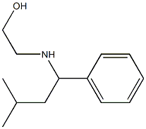 2-[(3-methyl-1-phenylbutyl)amino]ethan-1-ol Struktur