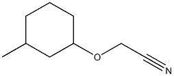 2-[(3-methylcyclohexyl)oxy]acetonitrile Struktur