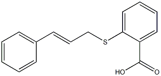 2-[(3-phenylprop-2-en-1-yl)sulfanyl]benzoic acid Struktur