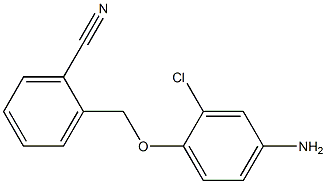 2-[(4-amino-2-chlorophenoxy)methyl]benzonitrile Struktur