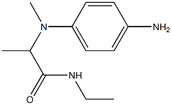 2-[(4-aminophenyl)(methyl)amino]-N-ethylpropanamide Struktur