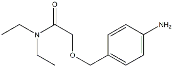 2-[(4-aminophenyl)methoxy]-N,N-diethylacetamide Struktur