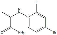 2-[(4-bromo-2-fluorophenyl)amino]propanamide Struktur