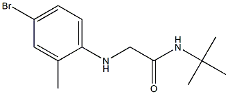 2-[(4-bromo-2-methylphenyl)amino]-N-tert-butylacetamide Struktur