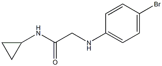 2-[(4-bromophenyl)amino]-N-cyclopropylacetamide Struktur