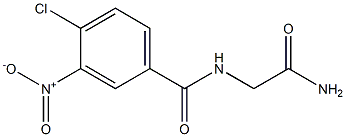 2-[(4-chloro-3-nitrophenyl)formamido]acetamide Struktur