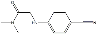 2-[(4-cyanophenyl)amino]-N,N-dimethylacetamide Struktur