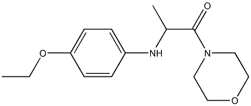 2-[(4-ethoxyphenyl)amino]-1-(morpholin-4-yl)propan-1-one Struktur