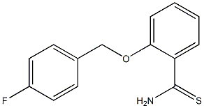 2-[(4-fluorobenzyl)oxy]benzenecarbothioamide Struktur