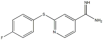 2-[(4-fluorophenyl)sulfanyl]pyridine-4-carboximidamide Struktur