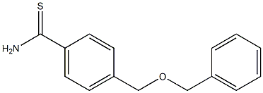 4-[(benzyloxy)methyl]benzenecarbothioamide Struktur