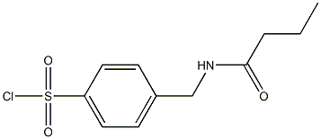 4-[(butyrylamino)methyl]benzenesulfonyl chloride Struktur