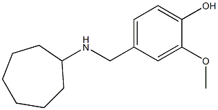 4-[(cycloheptylamino)methyl]-2-methoxyphenol Struktur