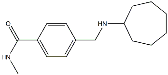 4-[(cycloheptylamino)methyl]-N-methylbenzamide Struktur