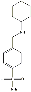 4-[(cyclohexylamino)methyl]benzene-1-sulfonamide Struktur