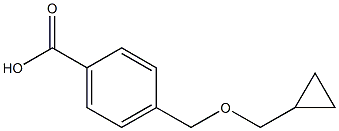 4-[(cyclopropylmethoxy)methyl]benzoic acid Struktur