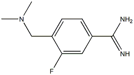 4-[(dimethylamino)methyl]-3-fluorobenzenecarboximidamide Struktur