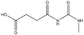 4-[(methylcarbamoyl)amino]-4-oxobutanoic acid Struktur