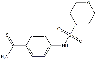 4-[(morpholine-4-sulfonyl)amino]benzene-1-carbothioamide Struktur