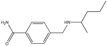 4-[(pentan-2-ylamino)methyl]benzamide Struktur