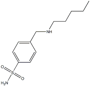 4-[(pentylamino)methyl]benzene-1-sulfonamide Struktur