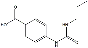 4-[(propylcarbamoyl)amino]benzoic acid Struktur