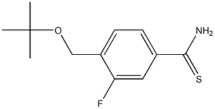 4-[(tert-butoxy)methyl]-3-fluorobenzene-1-carbothioamide Struktur