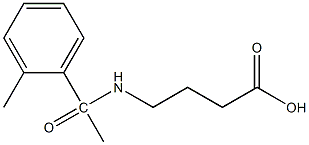 4-[1-(2-methylphenyl)acetamido]butanoic acid Struktur