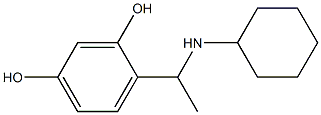 4-[1-(cyclohexylamino)ethyl]benzene-1,3-diol Struktur