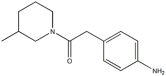 4-[2-(3-methylpiperidin-1-yl)-2-oxoethyl]aniline Struktur