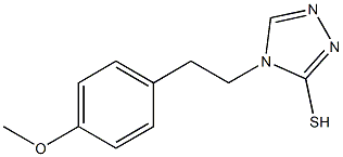 4-[2-(4-methoxyphenyl)ethyl]-4H-1,2,4-triazole-3-thiol Struktur