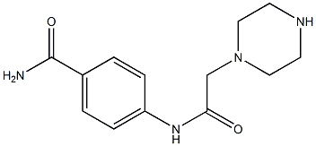 4-[2-(piperazin-1-yl)acetamido]benzamide Struktur