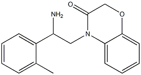 4-[2-amino-2-(2-methylphenyl)ethyl]-3,4-dihydro-2H-1,4-benzoxazin-3-one Struktur