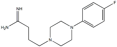 4-[4-(4-fluorophenyl)piperazin-1-yl]butanimidamide Struktur