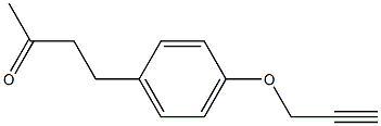 4-[4-(prop-2-ynyloxy)phenyl]butan-2-one Struktur