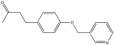 4-[4-(pyridin-3-ylmethoxy)phenyl]butan-2-one Struktur