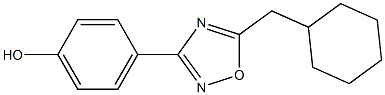 4-[5-(cyclohexylmethyl)-1,2,4-oxadiazol-3-yl]phenol Struktur