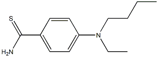 4-[butyl(ethyl)amino]benzene-1-carbothioamide Struktur