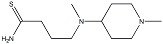 4-[methyl(1-methylpiperidin-4-yl)amino]butanethioamide Struktur