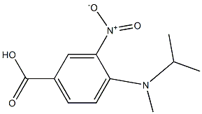 4-[methyl(propan-2-yl)amino]-3-nitrobenzoic acid Struktur