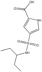 4-{[(1-ethylpropyl)amino]sulfonyl}-1H-pyrrole-2-carboxylic acid Struktur