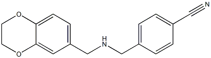 4-{[(2,3-dihydro-1,4-benzodioxin-6-ylmethyl)amino]methyl}benzonitrile Struktur