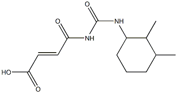 4-{[(2,3-dimethylcyclohexyl)carbamoyl]amino}-4-oxobut-2-enoic acid Struktur