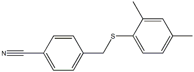 4-{[(2,4-dimethylphenyl)sulfanyl]methyl}benzonitrile Struktur