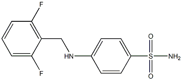 4-{[(2,6-difluorophenyl)methyl]amino}benzene-1-sulfonamide Struktur